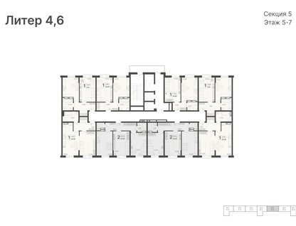 1-к. квартира, 43 м²