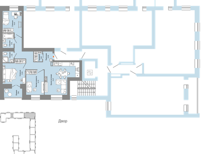 4-к. квартира, 80 м²