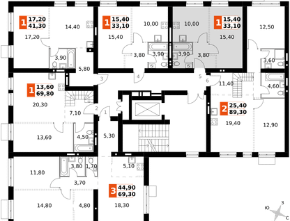 1-к. квартира, 33&nbsp;м²