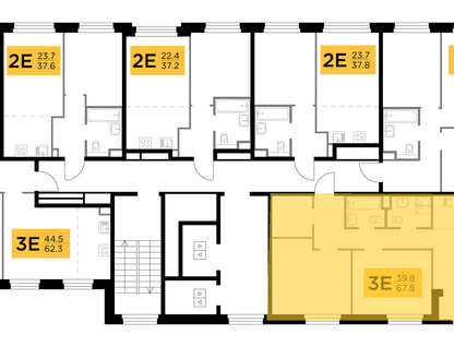 3-комнатная квартира, 67&nbsp;м²