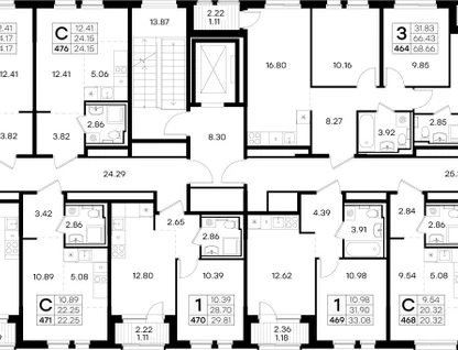Студия, 24&nbsp;м²