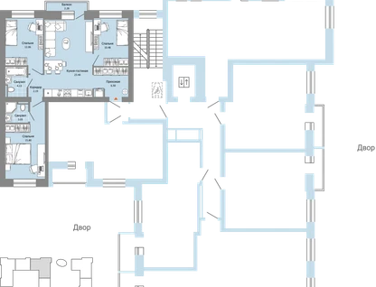 4-к. квартира, 78&nbsp;м²