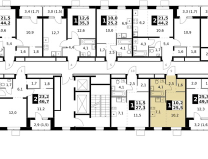 Студия, 25&nbsp;м²