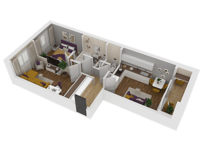 2-к. квартира, 61&nbsp;м²