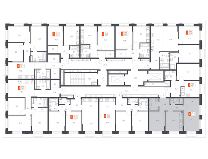 2-к. квартира, 54&nbsp;м²