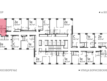 2-к. квартира, 52&nbsp;м²