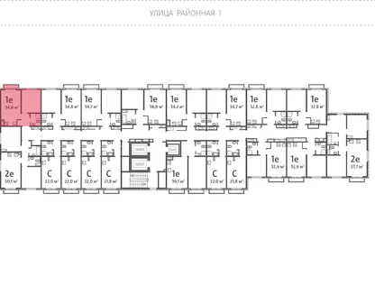 1-к. квартира, 34&nbsp;м²