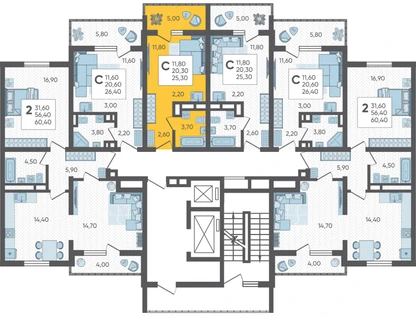 Студия, 25 м²