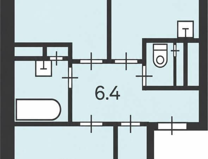 2-к. квартира, 59,4&nbsp;м²
