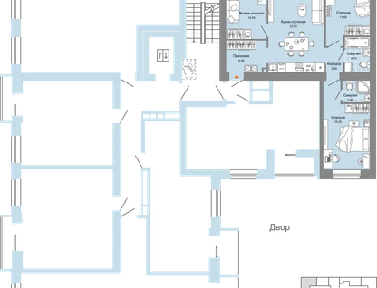 4-к. квартира, 77&nbsp;м²