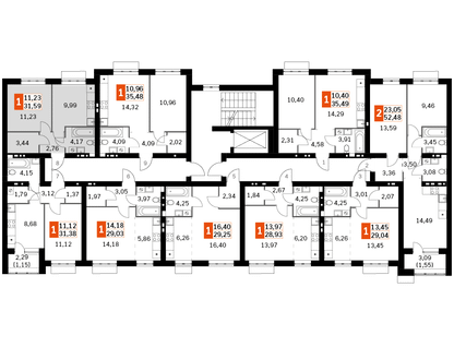 1-к. квартира, 31 м²