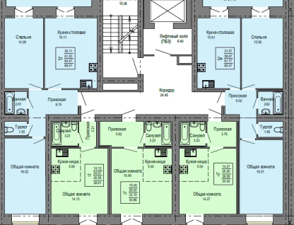 1-к. квартира, 30&nbsp;м²