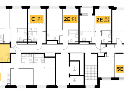 1-комнатная квартира, 21&nbsp;м²