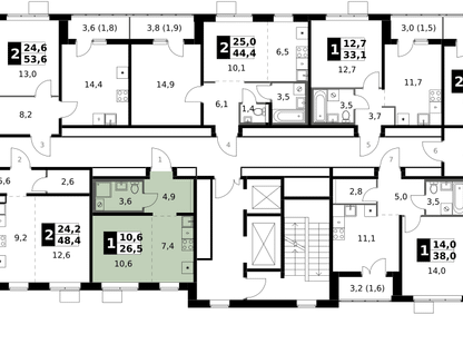 Студия, 26&nbsp;м²