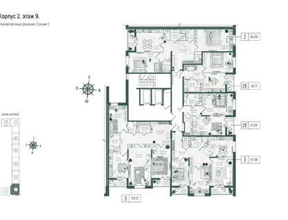 3-к. квартира, 89&nbsp;м²