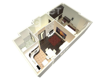 2-к. квартира, 48&nbsp;м²