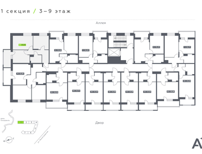 2-к. квартира, 45 м²