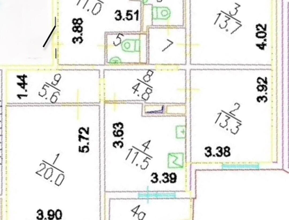 3-к. квартира, 87,4&nbsp;м²