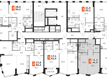 Студия, 40&nbsp;м²