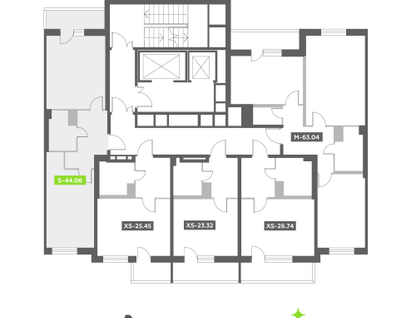 Студия, 44&nbsp;м²