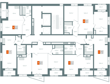 3-к. квартира, 57&nbsp;м²