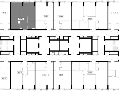 1-к. квартира, 41&nbsp;м²