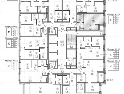 1-к. квартира, 33,6 м²