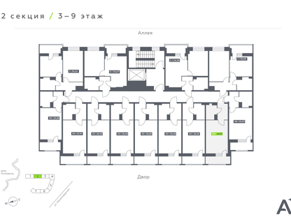 Студия, 26 м²