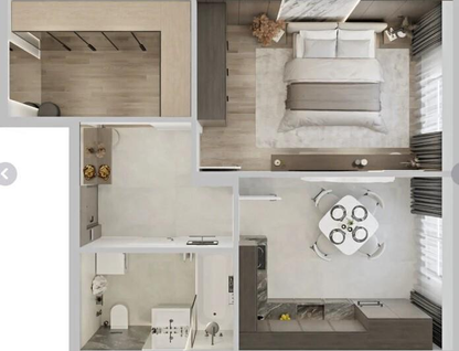 1-к. квартира, 43,5 м²