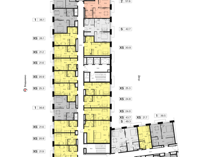 Студия, 24 м²