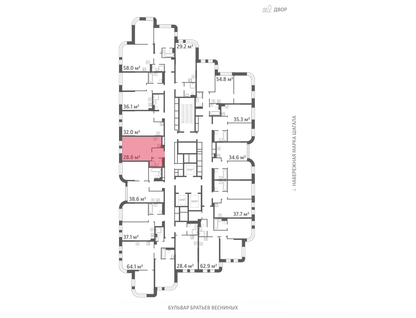 Студия, 28&nbsp;м²