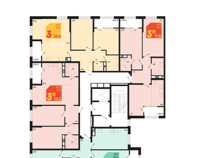 Студия, 75 м²