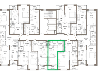 Студия, 31&nbsp;м²