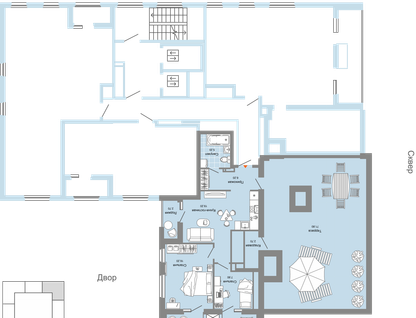 3-к. квартира, 86&nbsp;м²