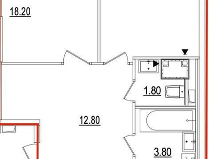 2-к. квартира, 64,9&nbsp;м²