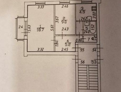 2-к. квартира, 42,9&nbsp;м²