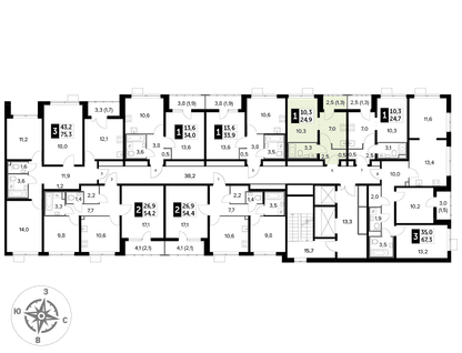 Студия, 24&nbsp;м²