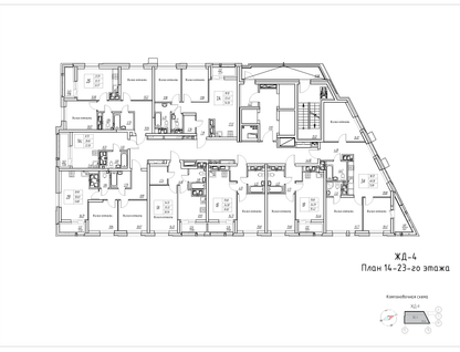 2-к. квартира, 53 м²