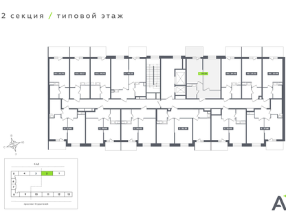 1-к. квартира, 40 м²