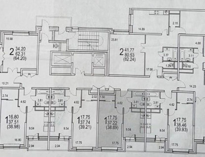 1-к. квартира, 38,7 м²