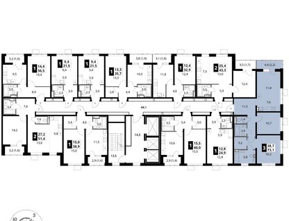 3-к. квартира, 73&nbsp;м²