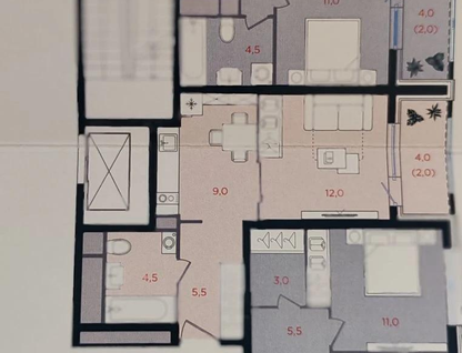 Студия, 33 м²