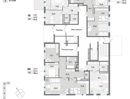 Студия, 32&nbsp;м²