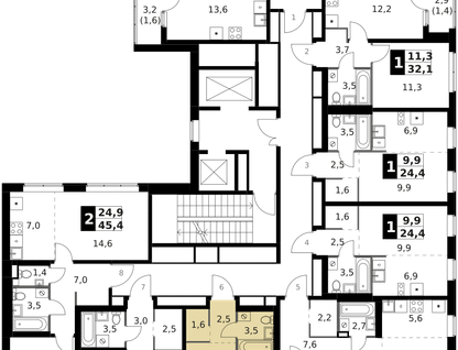 Студия, 24&nbsp;м²