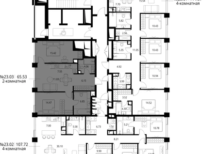2-к. квартира, 65&nbsp;м²