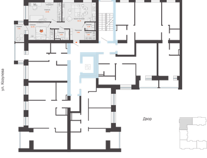 3-к. квартира, 64&nbsp;м²