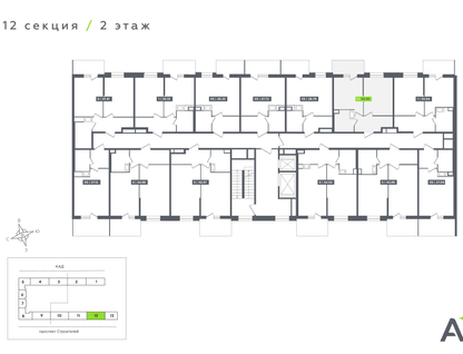 1-к. квартира, 34&nbsp;м²