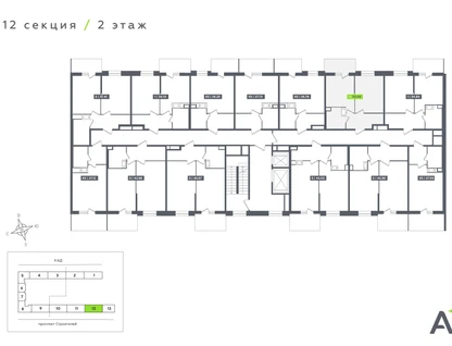 1-к. квартира, 34&nbsp;м²
