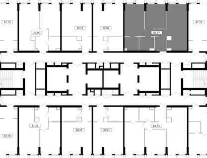 2-к. квартира, 62 м²