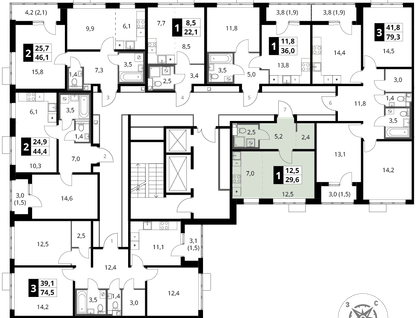 Студия, 29 м²